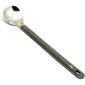 Toaks Titanium Long Handle Spoon with Polished Bowl