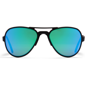 Gatorz Skyhook Matte Black with Brown Polarized Lens w/ Green Mirror