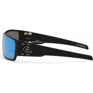 Gatorz Specter Cerakote Black with Smoked Polarized Lens w/ Blue Mirror