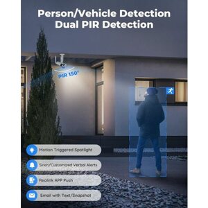 Reolink Duo 4G battery powered 2x4MP AI camera for outdoor use with LED-spotlights