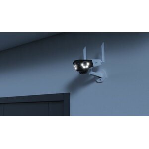 Reolink Duo Wifi akkukäyttöinen 2x4MP AI ulkokamera LED-kohdevaloilla