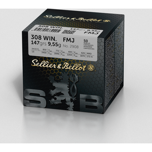 Sellier & Bellot .308 Win FMJ 9,55g training 50pcs