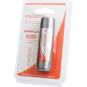 OrcaTorch 18650 Battery 3000mah