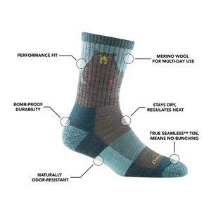 Darn Tough Bear Town Micro Crew Lightweight Womens