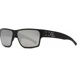 Gatorz Delta Matte Black with Smoked Polarized Lens w/ Chrome Mirror