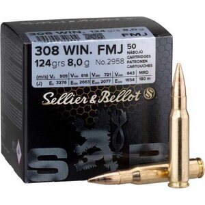 Sellier & Bellot .308 Win FMJ 8,0g training 50pcs
