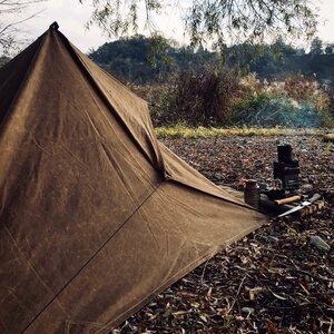 Bushcraft Spain Oilskin Tarp 2.5x2.5m