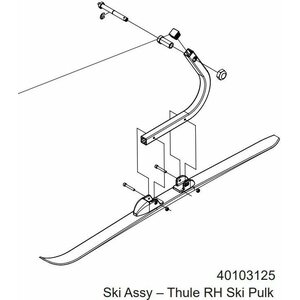 Thule Ski Assembly- Ski Pulk