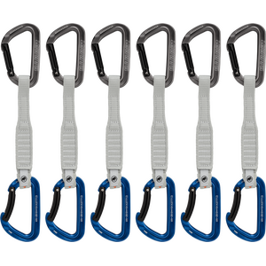 Mammut Workhorse Keylock 17 cm 6-pack Quickdraws Straight Gate/Bent Gate Key Lock