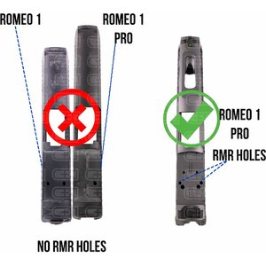 C&H Precision SIG P320 RX Series / Pro Series / AXG Scorpion w/ R1P / DPP CUT w/ RMR / Holosun Holes – Filler Plate for Trijicon RMR / SRO / Holosun 407C / 507C / 508C / 508T