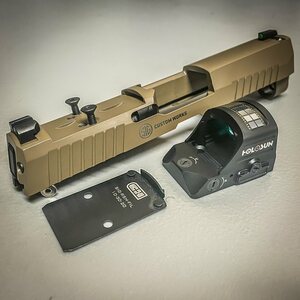 C&H Precision SIG P320 RX Series / Pro Series / AXG Scorpion w/ R1P / DPP CUT w/ RMR / Holosun Holes – Filler Plate for Trijicon RMR / SRO / Holosun 407C / 507C / 508C / 508T
