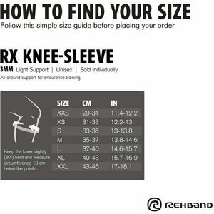 Rehband RX Knee Sleeve 3 mm