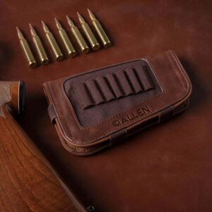 Allen New Castle Leather Buttstock Cartridge Carrier