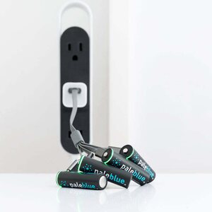 Pale Blue AA USB-C Rechargeable Batteries