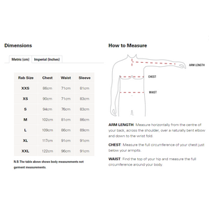 Rab Ascendor Summit Hoody Full Zip Mens