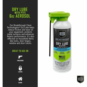 Breakthrough Aerosol Dry Lube, 6oz, Clear