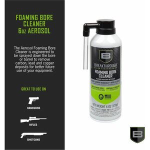 Breakthrough Aerosol Foaming Bore Cleaner, 6oz, Clear
