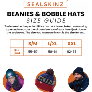 Sealskinz Bacton Waterproof Cold Weather Roll Cuff Beanie