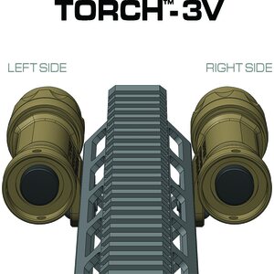 Reptilia TORCH 3V/CR123 M-LOK Light Body