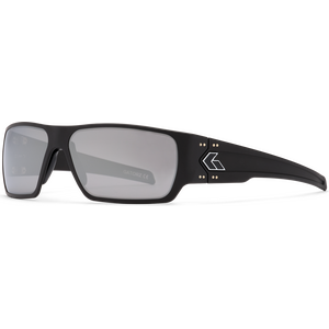 Gatorz Specter Cerakote Black w/Silver Logo, Silver Mirror OPz Gray Lens
