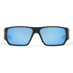 Gatorz Specter Cerakote Black w/Silver Logo, Blue Mirror OPz Gray Lens