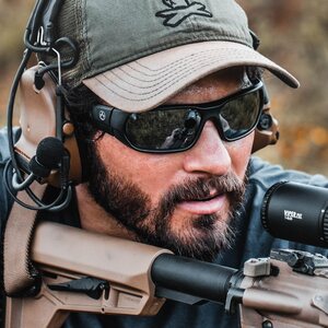 Magpul Radius Eyewear, Polarized - Black Frame, Gray Lens/Silver Mirror