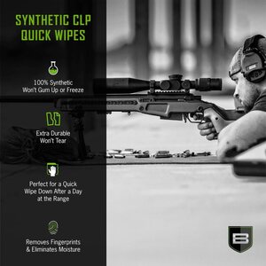 Breakthrough Synthetic CLP Quick Wipes - 50 Count Canister - (5" x 6" wipes)