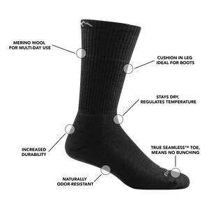 Darn Tough T4021 Boot Sock Midweight with Cushion Merino