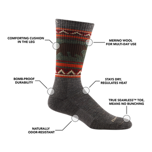 Darn Tough Vangrizzle Boot Sock Midweight Mens