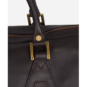 Barbour Leather Medium Travel Explorer Bag