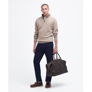 Barbour Leather Medium Travel Explorer Bag