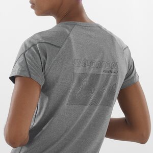 Salomon Cross Run Short Sleeve Tee GFX Womens