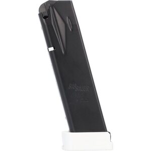 Sig Sauer P226 20RD 9MM PREMIUM EXTENDED MAGAZINE-SILVER BASEPAD