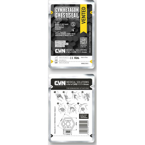 CVN Hexagon Chest Seal Vented 2-pack