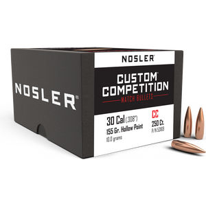 Nosler 30 Cal 155gr Custom Competition HPBT (250 ct.)