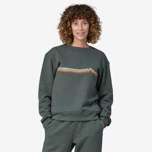 Patagonia Ridge Rise Stripe Uprisal Crew Sweatshirt Womens