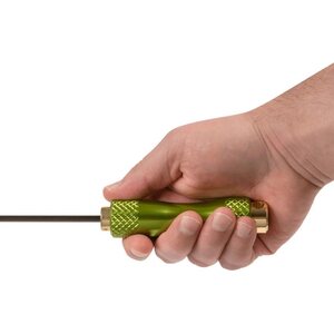 Breakthrough Carbon Fiber Cleaning Rod with Rotating, Ergonomic Aluminum Handle (5mm) - 12" length