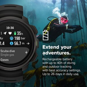 Suunto Ocean All Black + Tank Pod Bundle