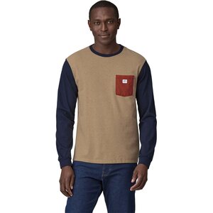 Patagonia Long-Sleeved Shop Sticker Pocket Responsibili-Tee Unisex