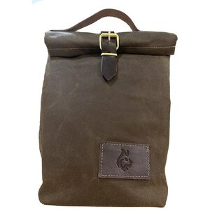 Bushcraft Spain Oilskin Canvas and Leather Lunch Bag