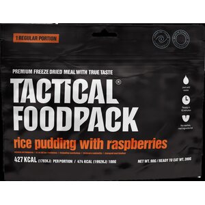 Tactical Foodpack Rice Pudding with Raspberries