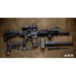 BCM Stock - Mod 3 - With Stock Risers - Black