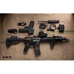 BCM Stock - Mod 3 - With Stock Risers - Black