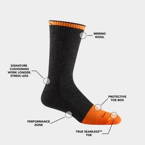 Darn Tough Steely Boot Midweight Cushion Mens