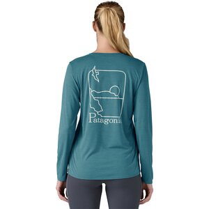 Patagonia Long-Sleeved Cap Cool Daily Graphic Shirt - Waters Womens