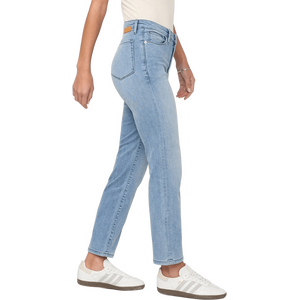 Duer No Sweat Denim High Rise Slim Straight Womens