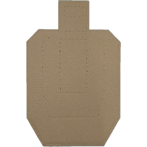 Cardboard Metric Target Tan/White