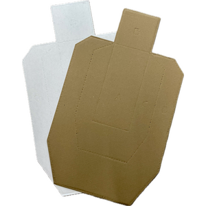 Cardboard Metric Target Tan/White