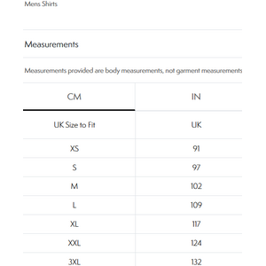 Users chest circumference