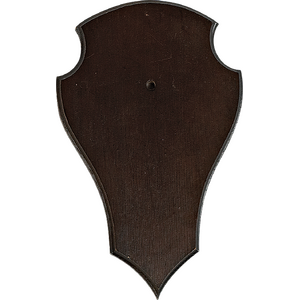 Buck Trophy plate 20x13cm, Dark brown